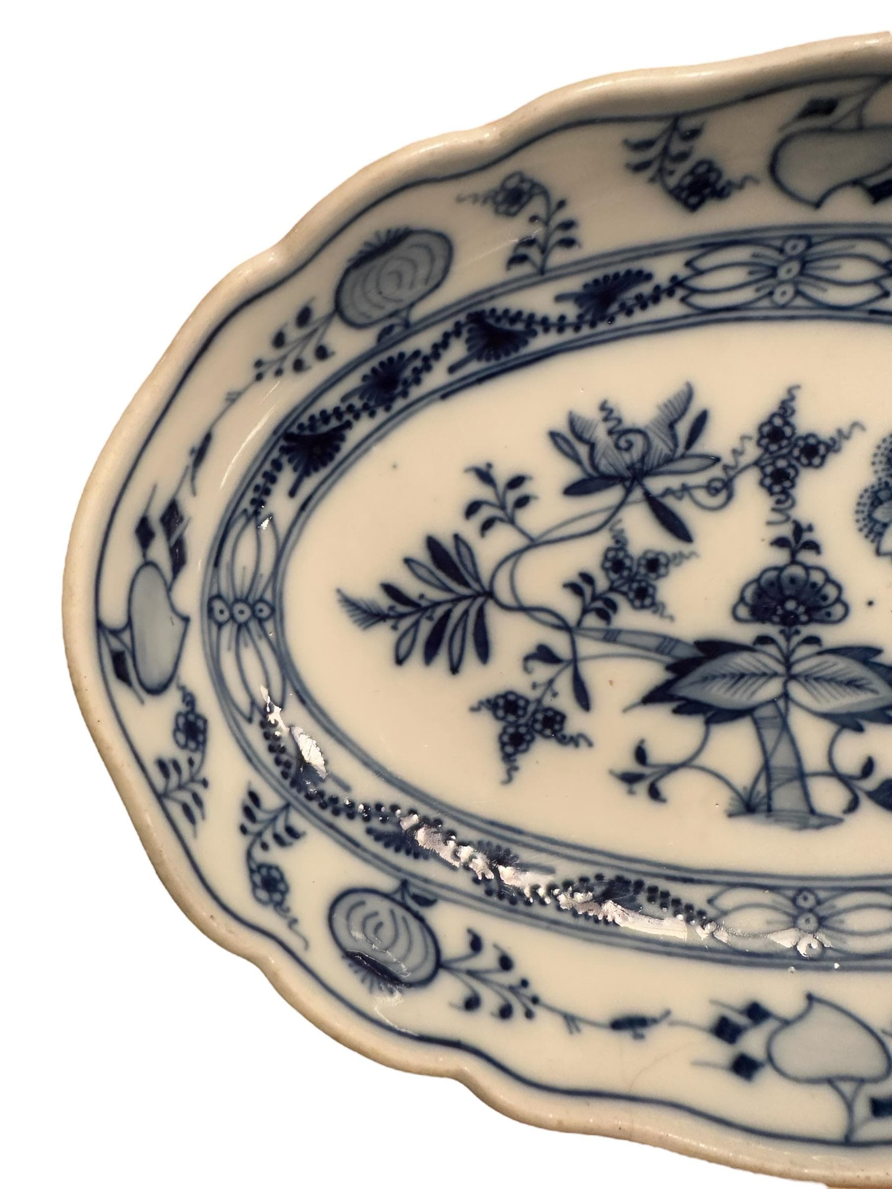 Antique Early 20th Century Meissen Teichert Blue Onion Bowl | IdleHour