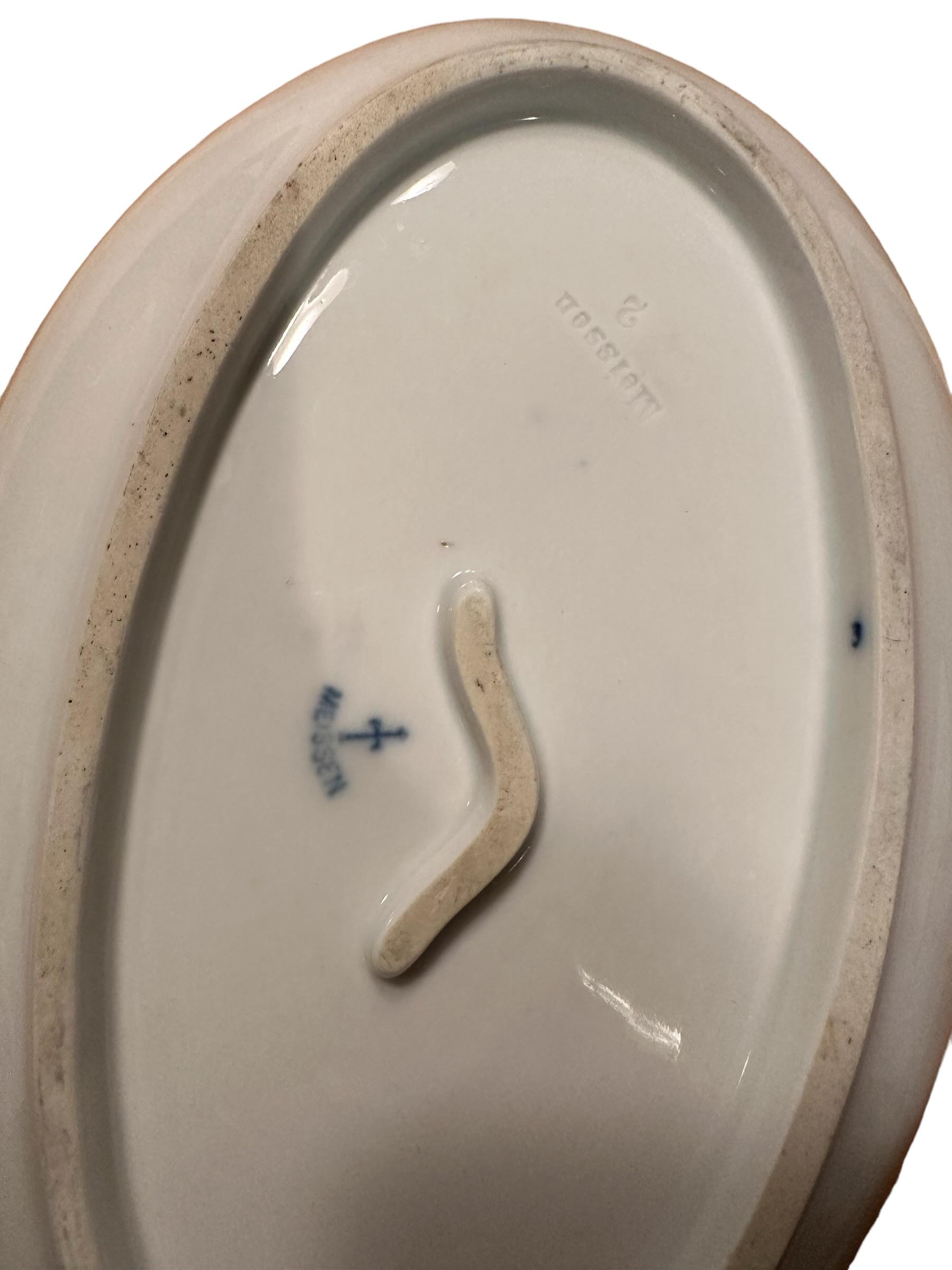 Antique Early 20th Century Meissen Teichert Blue Onion Bowl | IdleHour