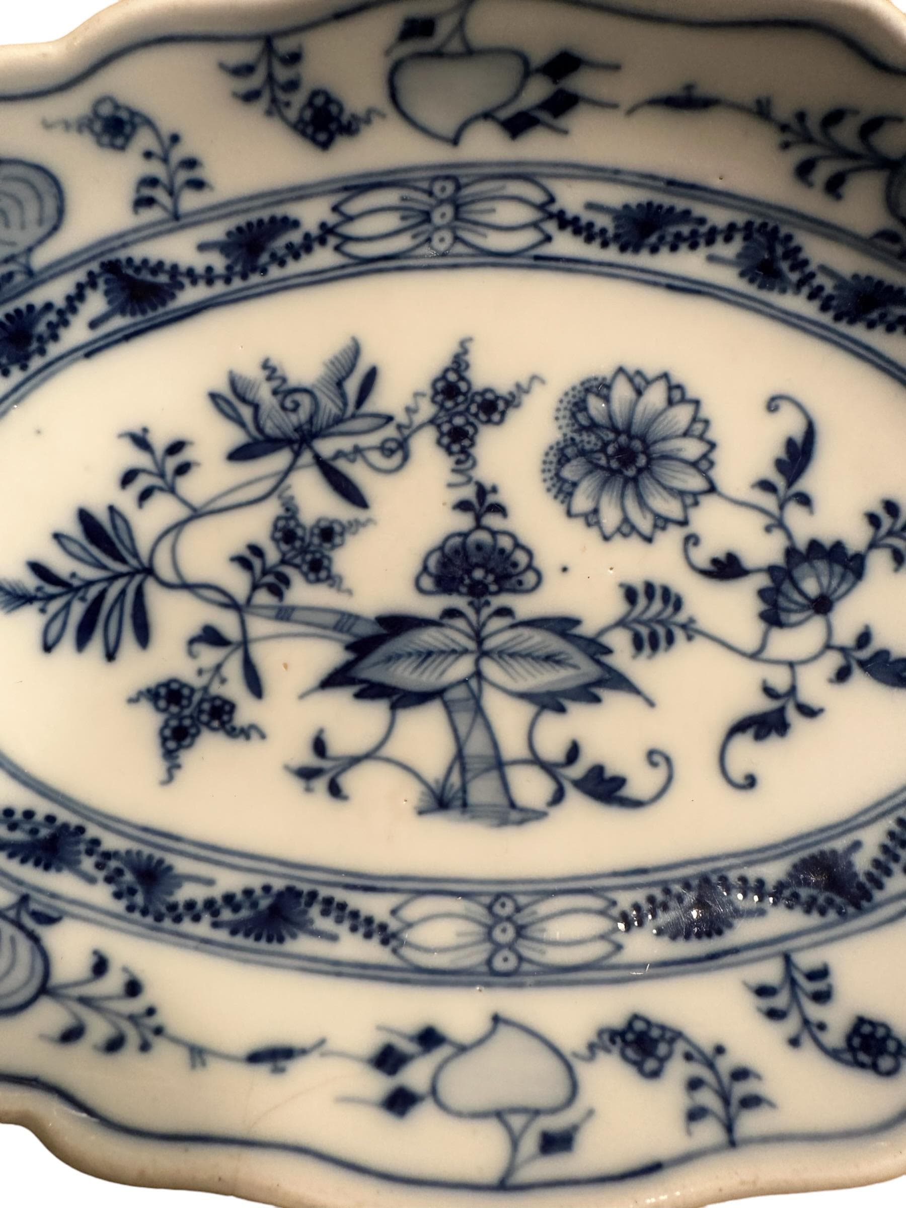 Antique Early 20th Century Meissen Teichert Blue Onion Bowl | IdleHour