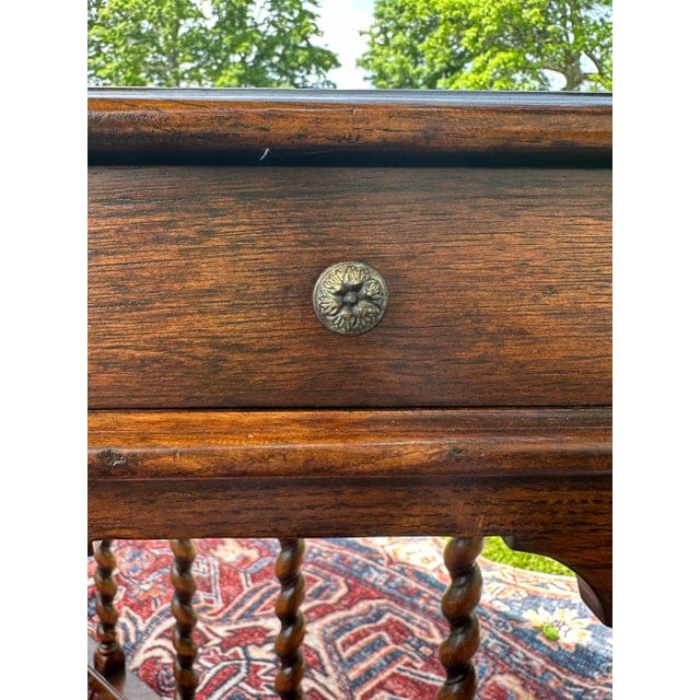 Antique English Charles II Style Barley Twist Writing Desk | IdleHour