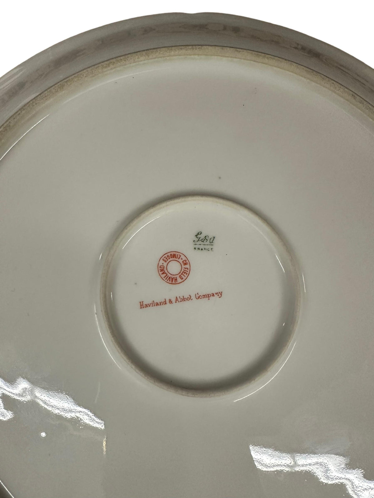 Antique Haviland Limoges Gilded Platter With Daisy Chain Pattern | IdleHour