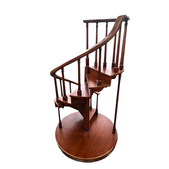 Antique Mahogany Spiral Staircase Model | IdleHour