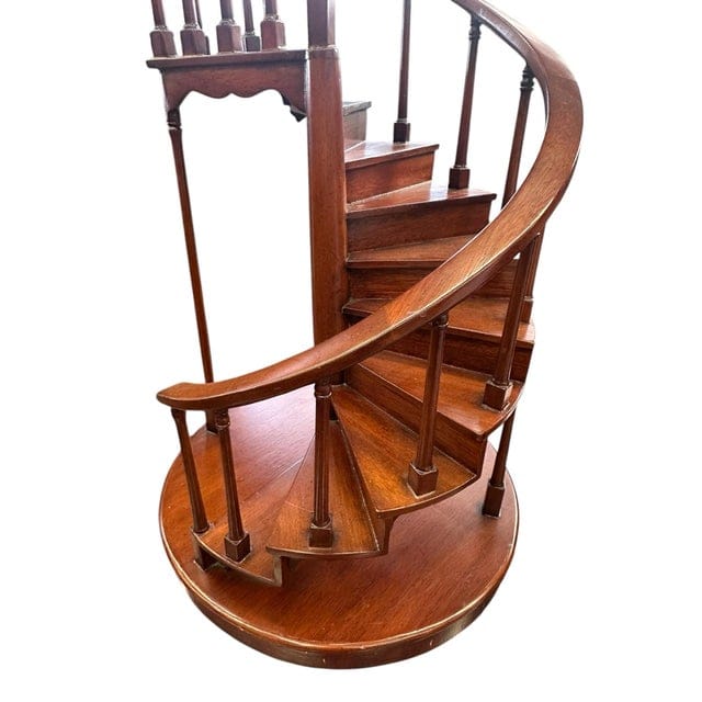 Antique Mahogany Spiral Staircase Model | IdleHour