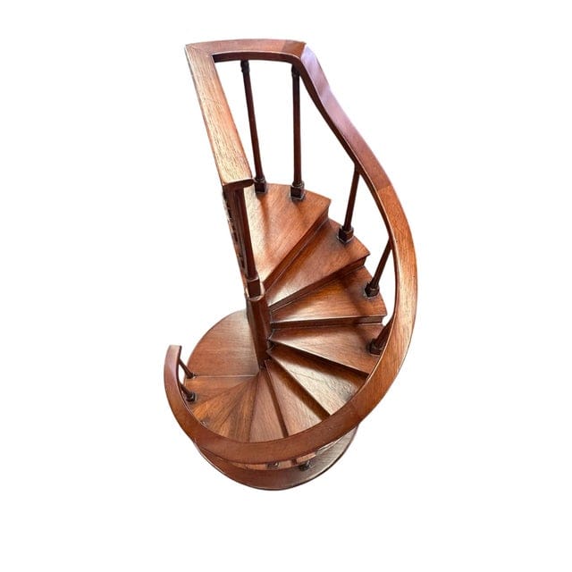 Antique Mahogany Spiral Staircase Model | IdleHour