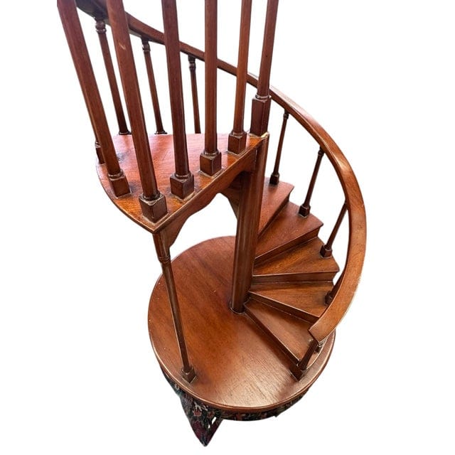 Antique Mahogany Spiral Staircase Model | IdleHour