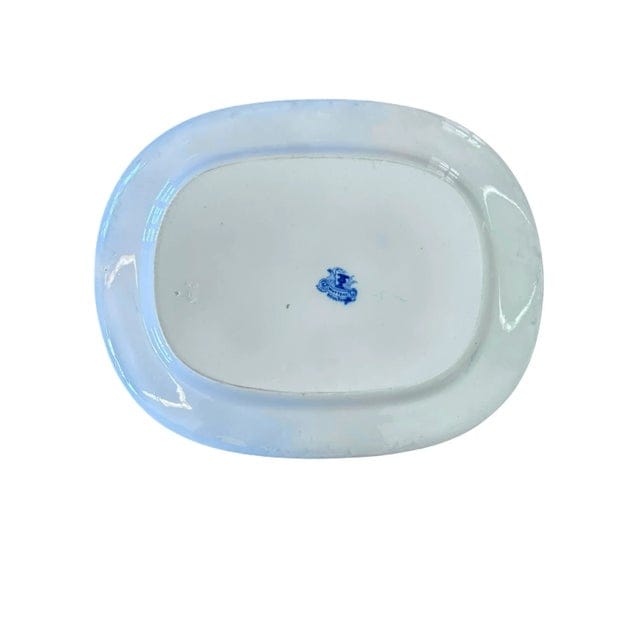 Antique Royal Watteau Doulton Blue and White Platter - "Serenade" | IdleHour
