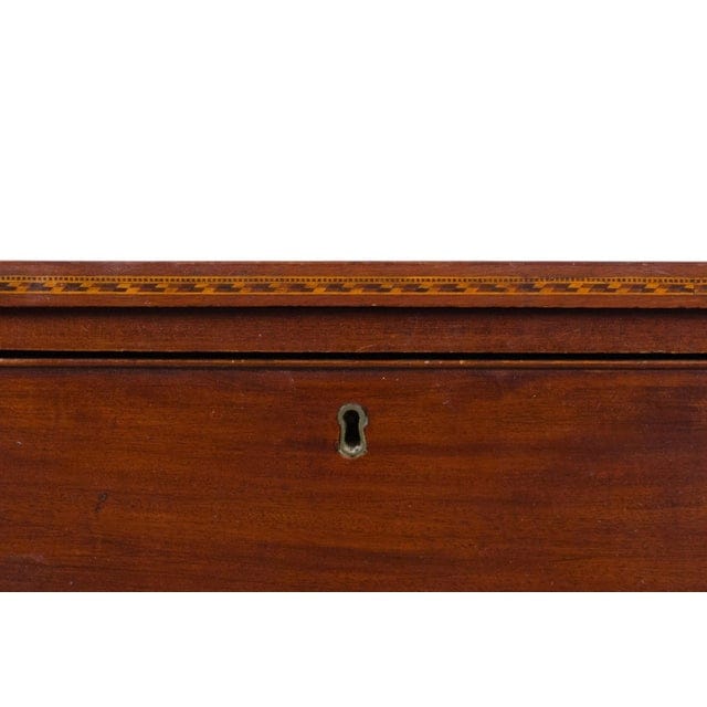 Early 19th Century Federal Mahogany Four Drawer Cookie Corner Chest With Marquetry C. 1820 | IdleHour
