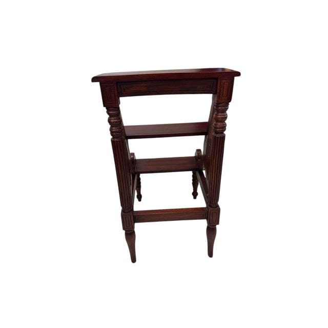 Early 20th Century Regency Style Mahogany Library Steps | IdleHour