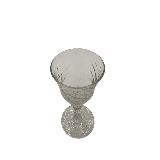 Early 20th Century Rock Sharpe Arctic Rose Cordial Glasses - Set of 2 | IdleHour
