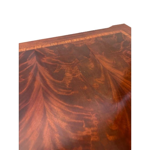Flame Mahogany Ball & Claw Chippendale Style Cocktail Table Attributed to Thomasville | IdleHour