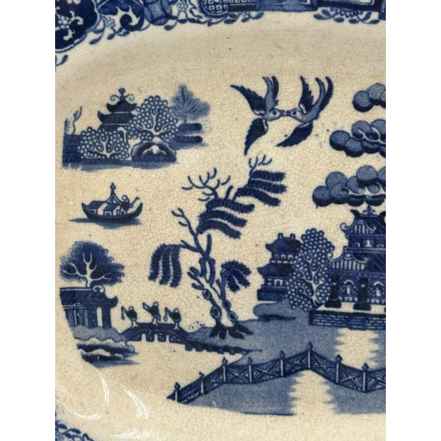 J. Jackson & Co. Blue Willow Platter, Late 19th Century | IdleHour