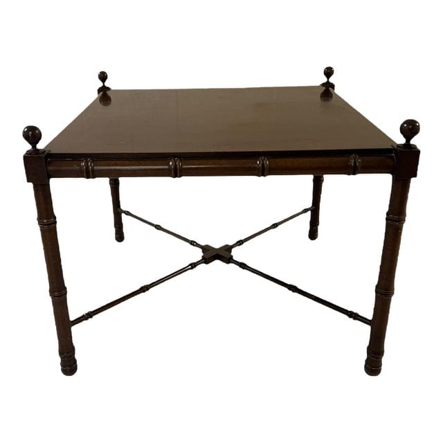 John Stuart Mahogany Bamboo Legged Coffee Table | IdleHour
