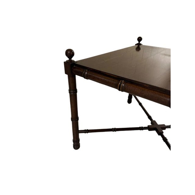 John Stuart Mahogany Bamboo Legged Coffee Table | IdleHour
