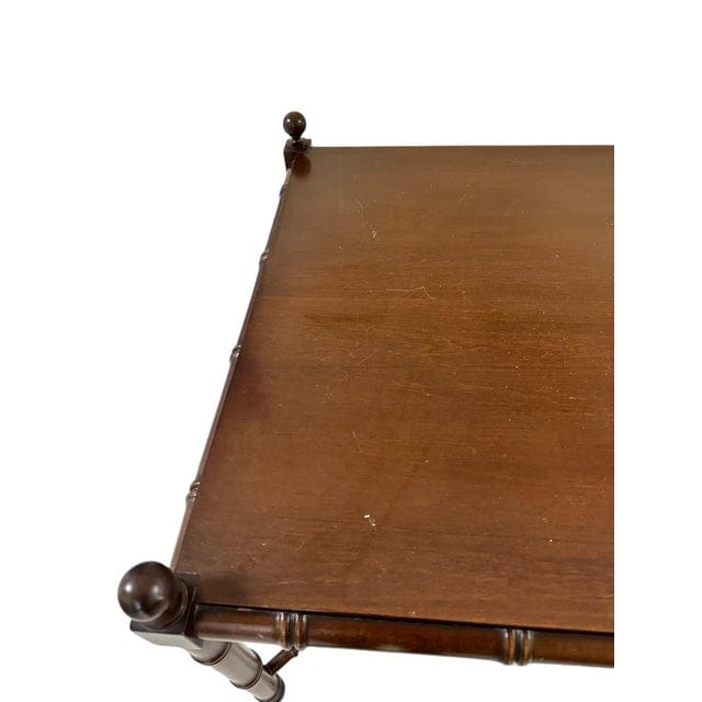John Stuart Mahogany Bamboo Legged Coffee Table | IdleHour