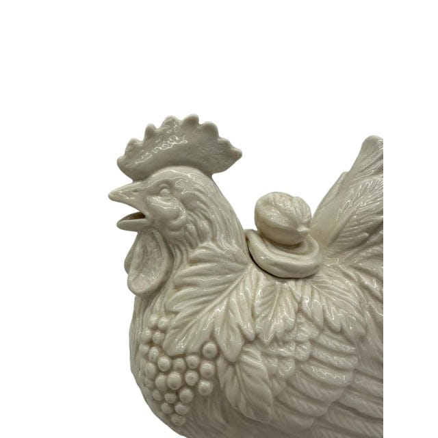 Kaldun & Bogle Cream Ceramic Rooster Teapot | IdleHour