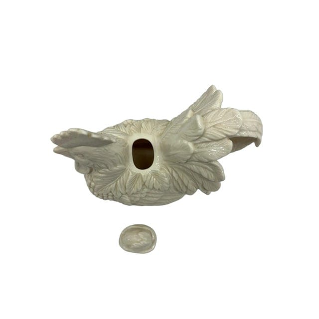 Kaldun & Bogle Cream Ceramic Rooster Teapot | IdleHour