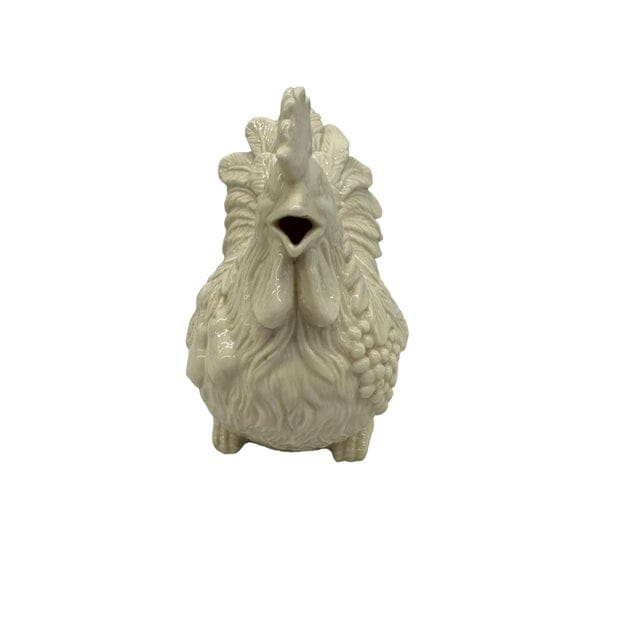 Kaldun & Bogle Cream Ceramic Rooster Teapot | IdleHour