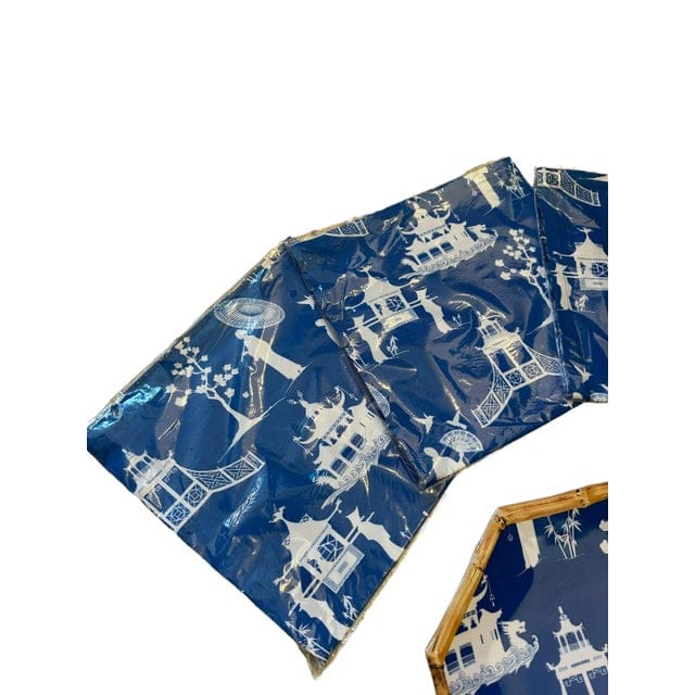 Kim Seybert Cobalt and White Chinoiserie Melamine Luncheon Set - 9 Pieces | IdleHour