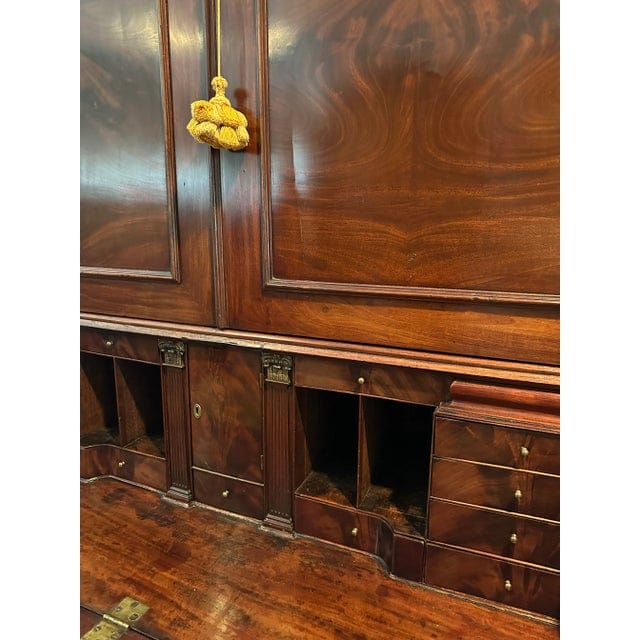 Late 18th Century George III Burled Walnut Secretary | IdleHour