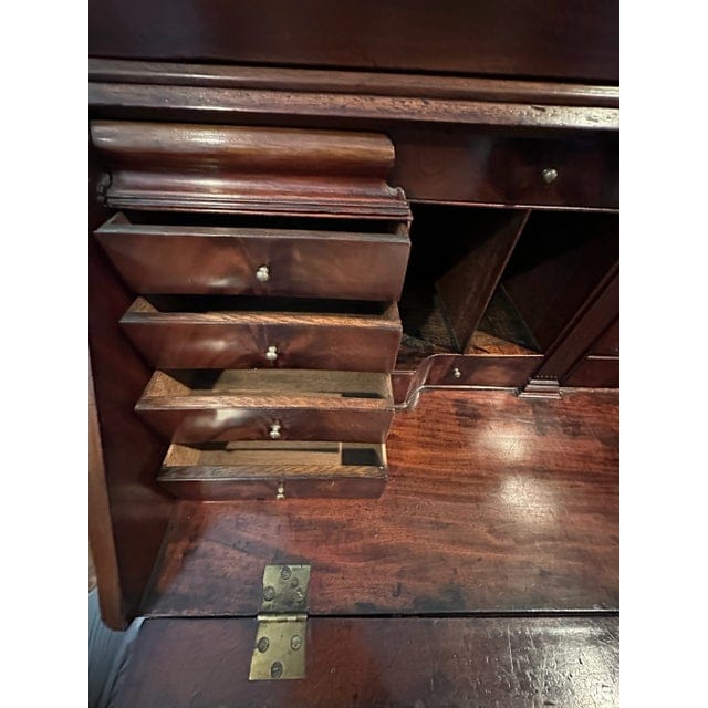 Late 18th Century George III Burled Walnut Secretary | IdleHour