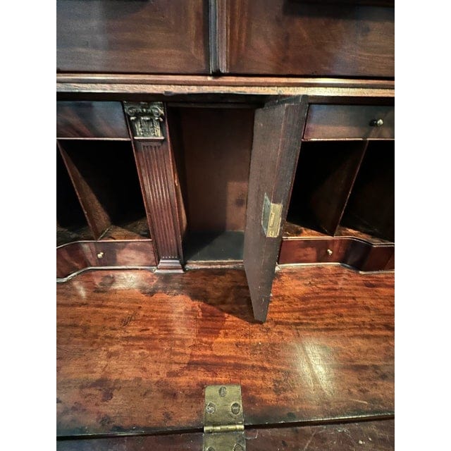 Late 18th Century George III Burled Walnut Secretary | IdleHour