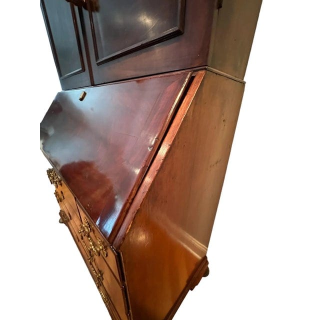 Late 18th Century George III Burled Walnut Secretary | IdleHour