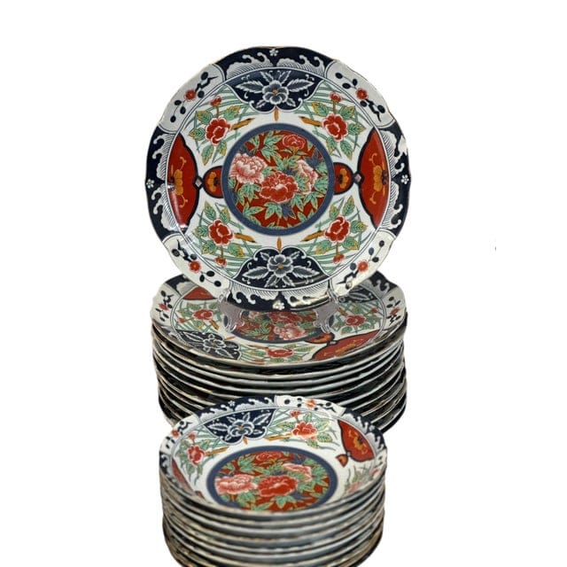 Late 20th Century Gump’s “Kiku” Imari-Style China – Nearly Complete Service for 12 - 57 Pieces | IdleHour