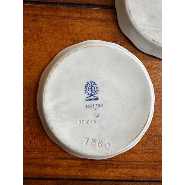 Late 20th Century Herend Rothschild Bird Pattern Coasters - Set of 3 | IdleHour