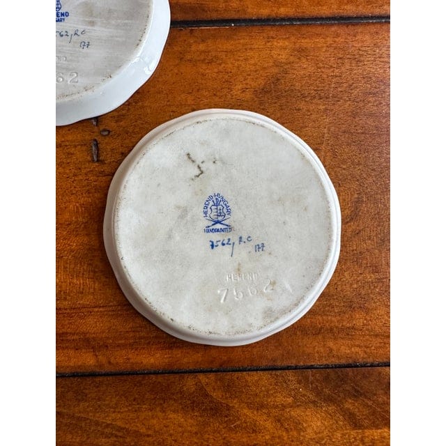 Late 20th Century Herend Rothschild Bird Pattern Coasters - Set of 3 | IdleHour