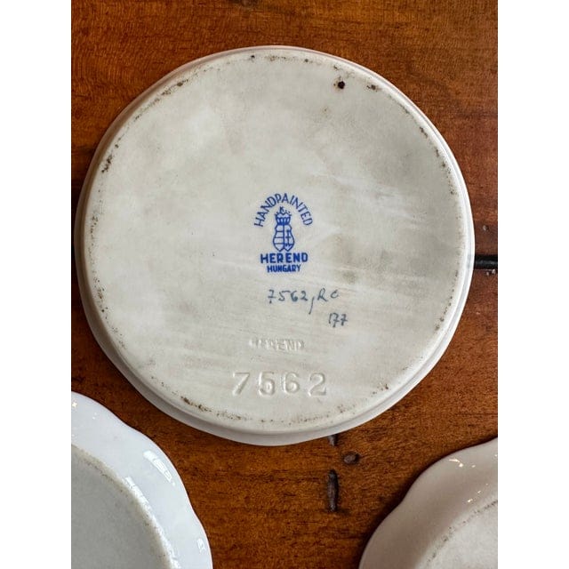 Late 20th Century Herend Rothschild Bird Pattern Coasters - Set of 3 | IdleHour