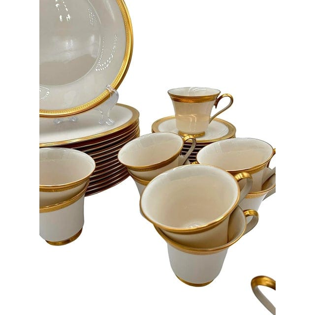 Late 20th Century Lenox Aristocrat Estate Set for 14 People - 56 Pieces | IdleHour