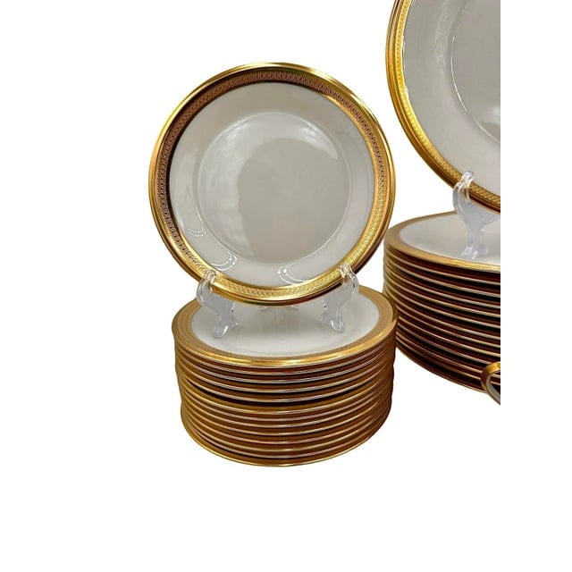 Late 20th Century Lenox Aristocrat Estate Set for 14 People - 56 Pieces | IdleHour