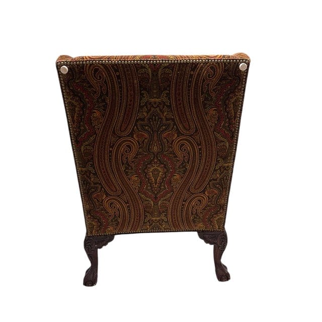 Late 20th Century Ralph Lauren Hampton Paisley Velvet Club Chair | IdleHour