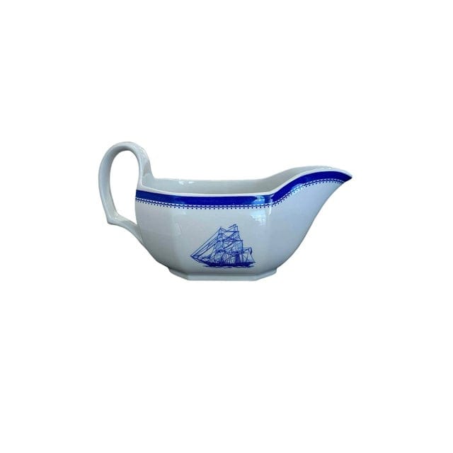 Late 20th Century Spode Blue Clipper Tea Set for 10 - 33 Pieces | IdleHour