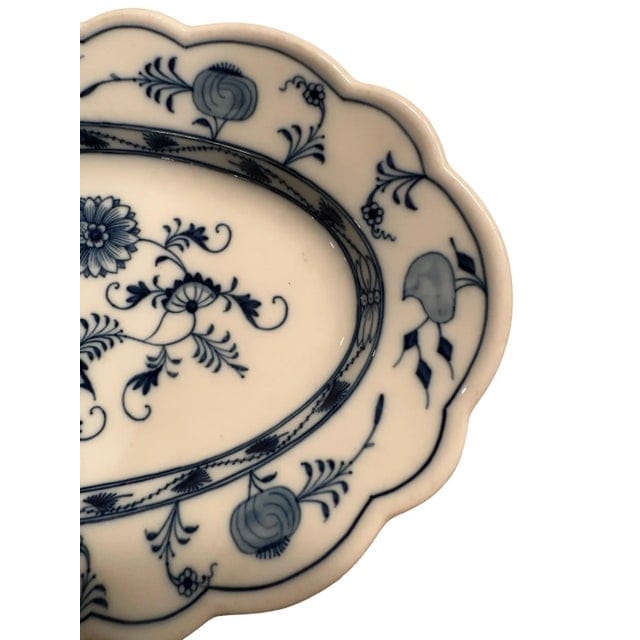 Late 20th Century Vintage Meissen Blue Onion Platter | IdleHour