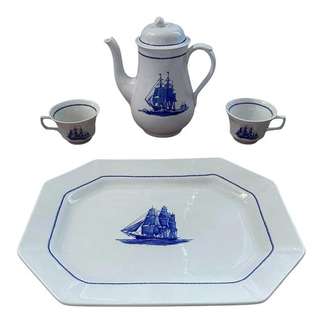 Late 20th Century Wedgwood American Clipper Hostess Set - 5 Pieces | IdleHour