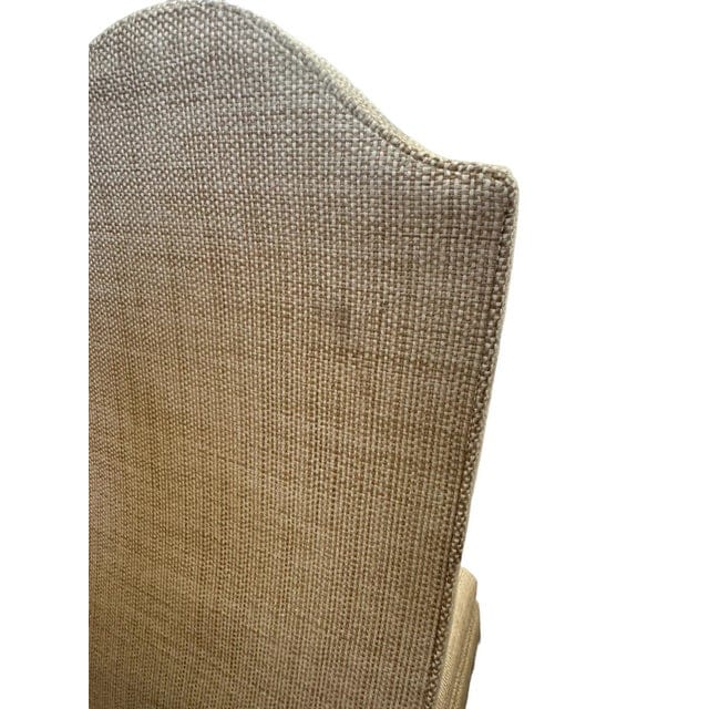 Lillian August Linen Dining Chairs With Pleated Skirts and Nailheads - Set of 8 | IdleHour