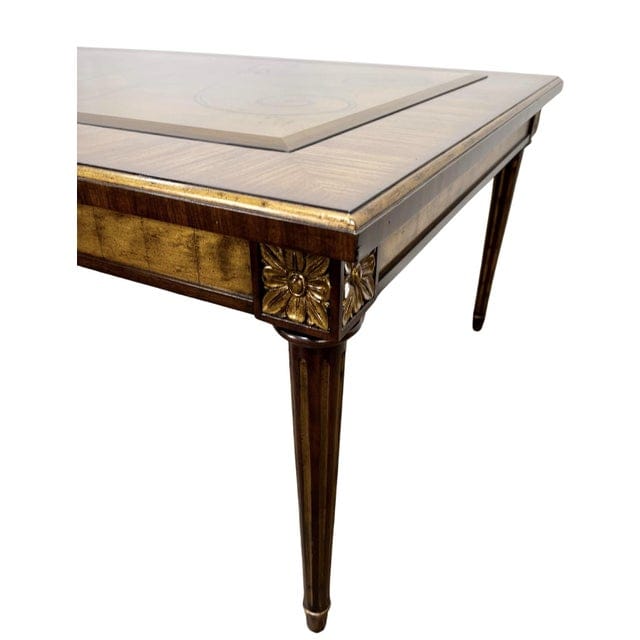 Maitland Smith Eglomise Reverse Painted Glass Cocktail Table | IdleHour