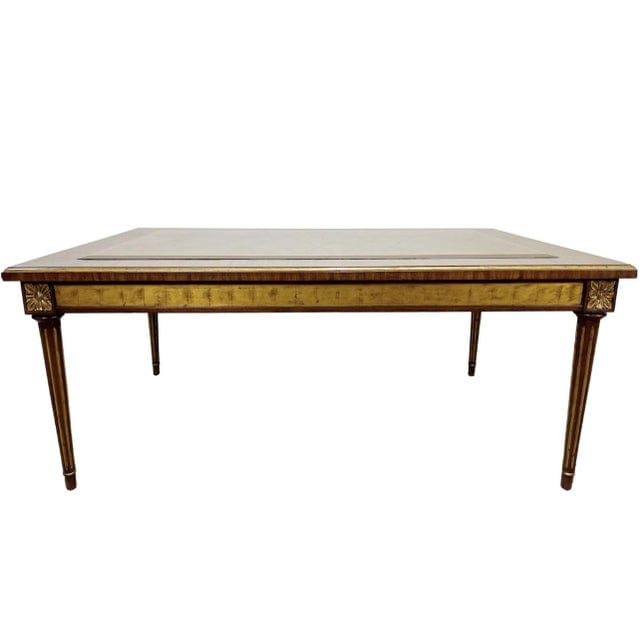 Maitland Smith Eglomise Reverse Painted Glass Cocktail Table | IdleHour