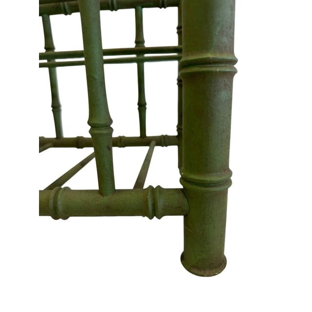 Mid 20th Century Faux Bamboo Hollywood Regency Canterbury Magazine Rack | IdleHour