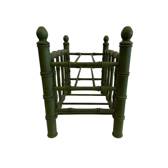 Mid 20th Century Faux Bamboo Hollywood Regency Canterbury Magazine Rack | IdleHour