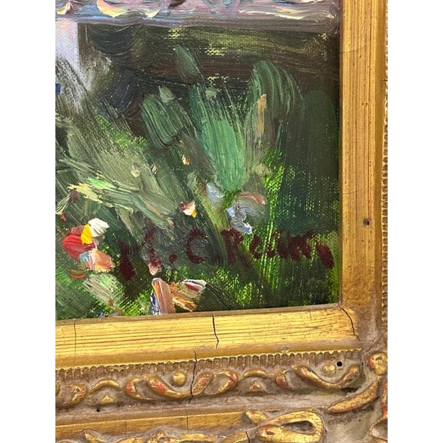 Mid 20th Century Impressionist Riverside Landscape Oil on Canvas - Signed, Framed | IdleHour