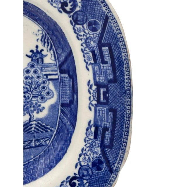 Mid 20th Century Ridgway Blue Willow Platter | IdleHour