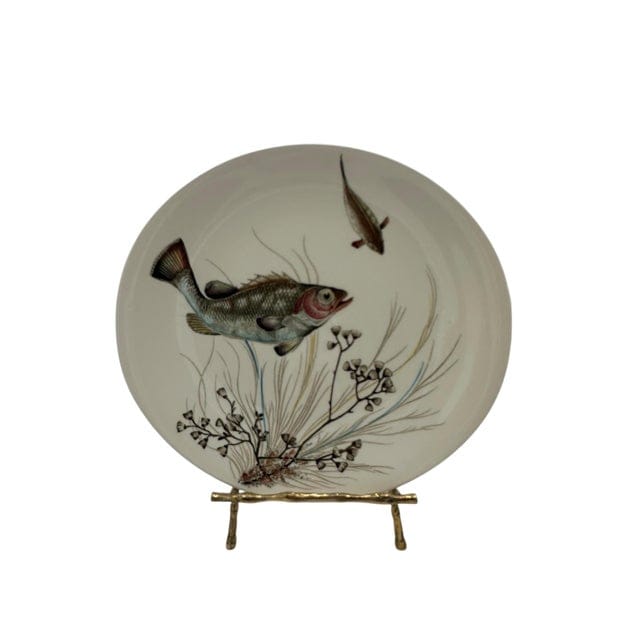 Mid 20th Century Set of 11 Vintage Johnson Brothers Fish Dinner Plates - 6 Patterns | IdleHour