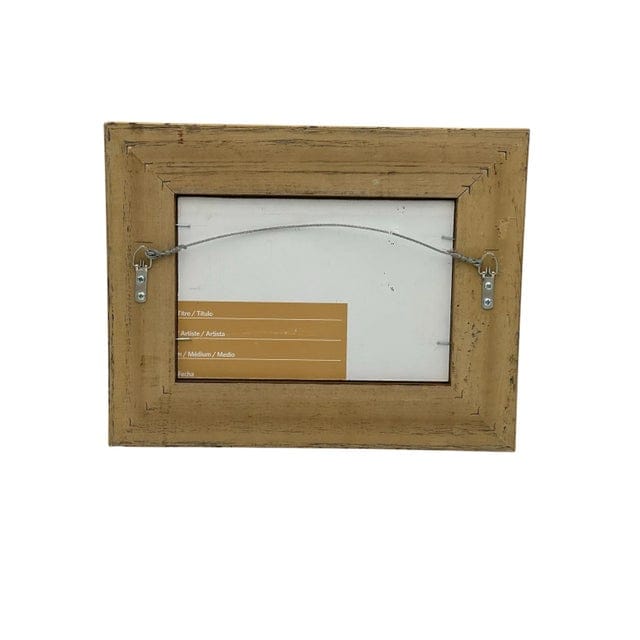 Original Christopher McCall Blue and White Holiday Oil Painting in Gilded Frame | IdleHour