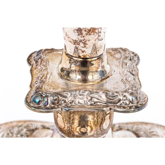 Pair of 19th Century Sheffield Silver Plate Five Candle Candelabrums | IdleHour