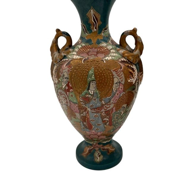 Pair of Early 20th Century Japanese Hand-Painted Satsuma Vases | IdleHour