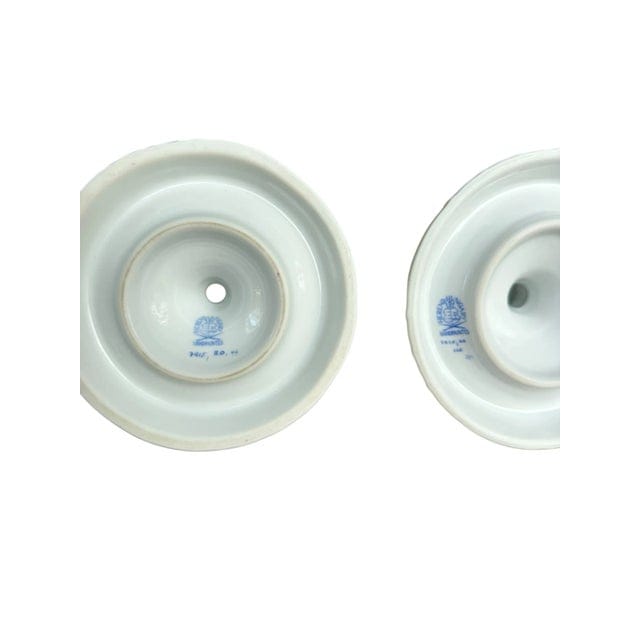 Pair of Herend Rothschild Bird Candlestick Holders | IdleHour