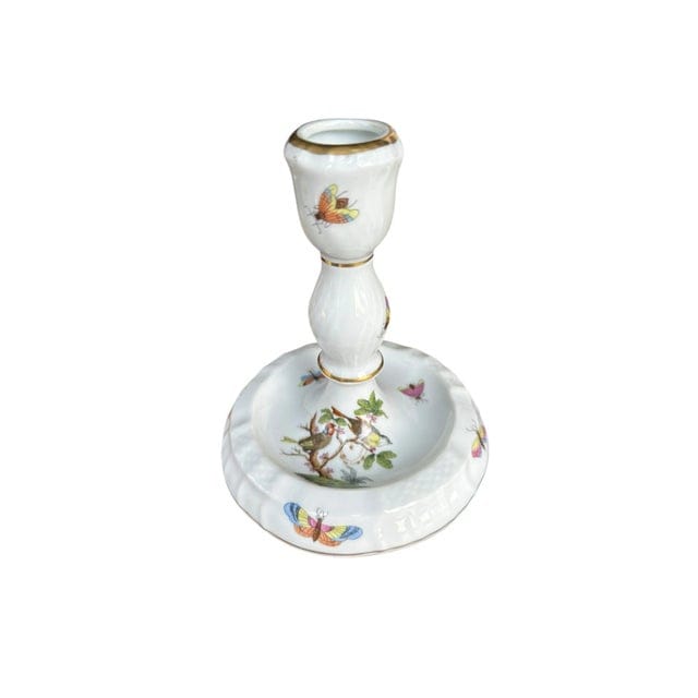 Pair of Herend Rothschild Bird Candlestick Holders | IdleHour