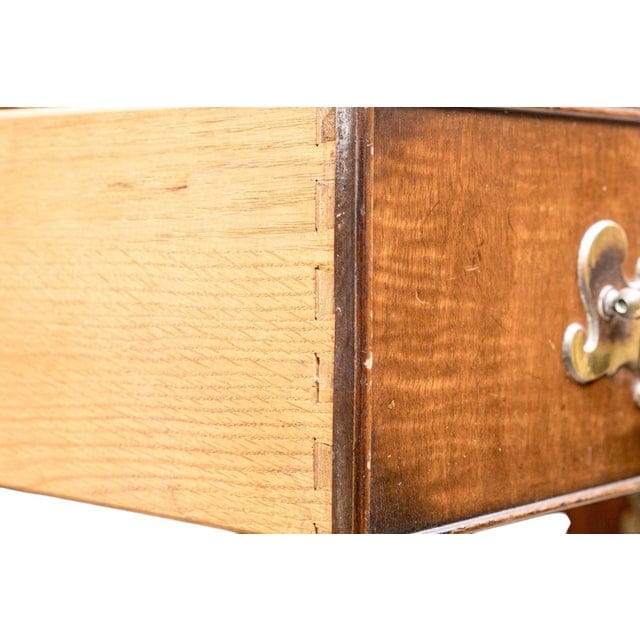 Pair of Kittinger George III Style Colonial Williamsburg Mahogany Four Drawer Bachelors Chests With Brass Hardware | IdleHour